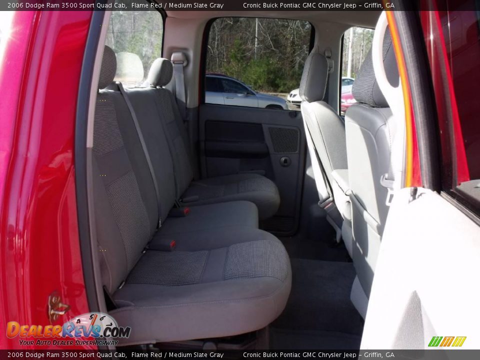 2006 Dodge Ram 3500 Sport Quad Cab Flame Red / Medium Slate Gray Photo #17