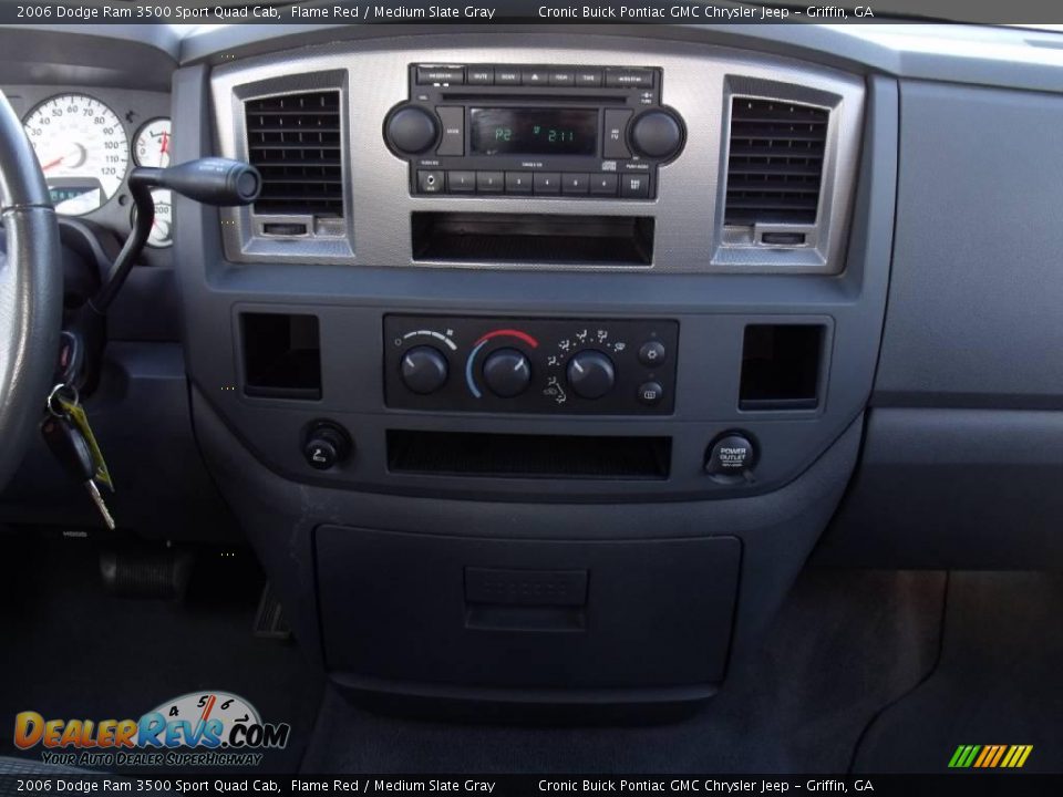 2006 Dodge Ram 3500 Sport Quad Cab Flame Red / Medium Slate Gray Photo #20