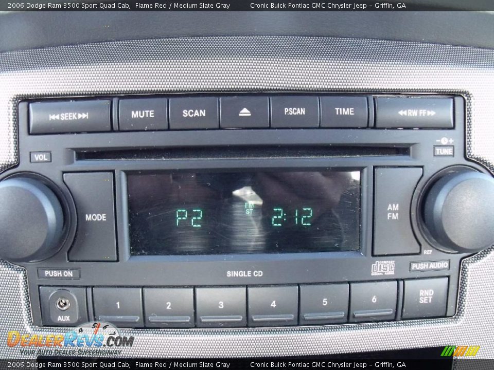 2006 Dodge Ram 3500 Sport Quad Cab Flame Red / Medium Slate Gray Photo #23