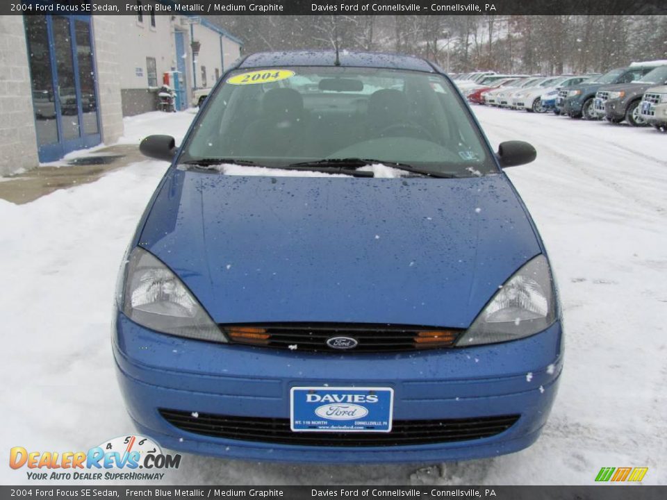 2004 Ford Focus SE Sedan French Blue Metallic / Medium Graphite Photo #3