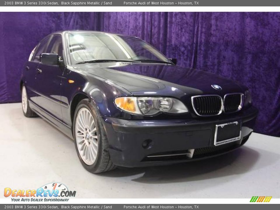 2003 BMW 3 Series 330i Sedan Black Sapphire Metallic / Sand Photo #1