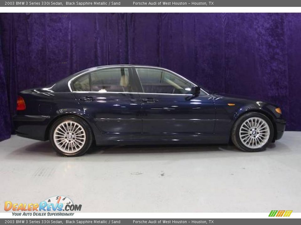 2003 BMW 3 Series 330i Sedan Black Sapphire Metallic / Sand Photo #2
