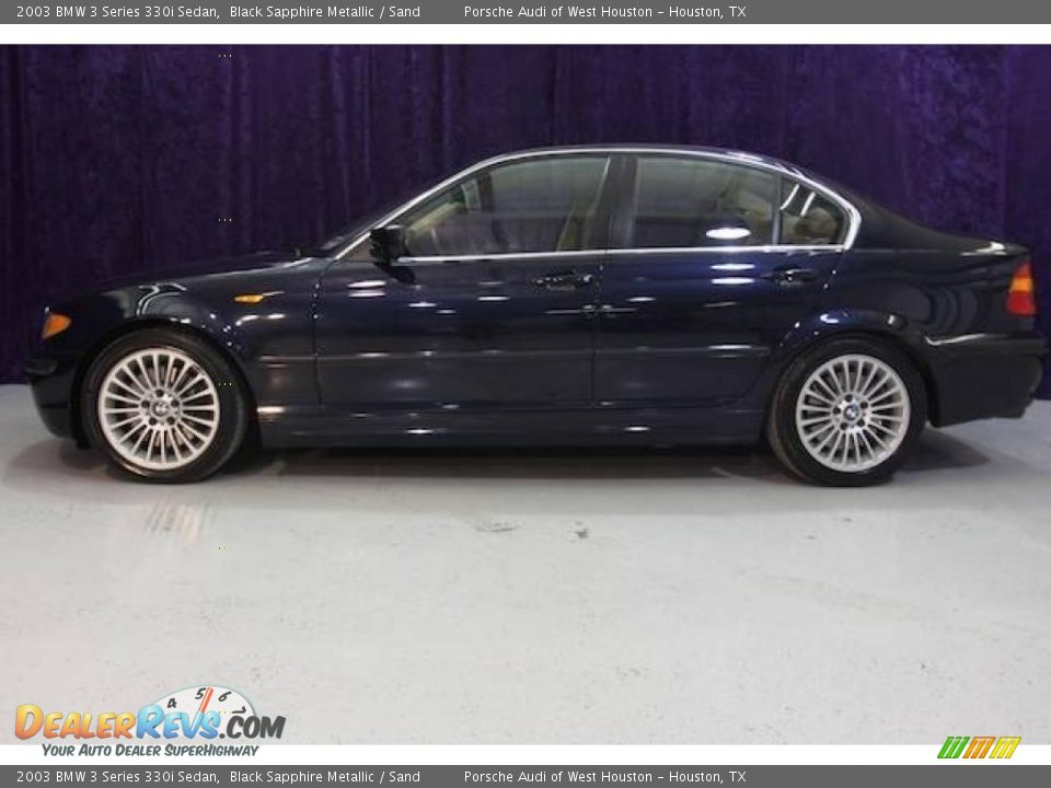 2003 BMW 3 Series 330i Sedan Black Sapphire Metallic / Sand Photo #4