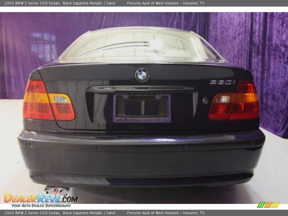 2003 BMW 3 Series 330i Sedan Black Sapphire Metallic / Sand Photo #12