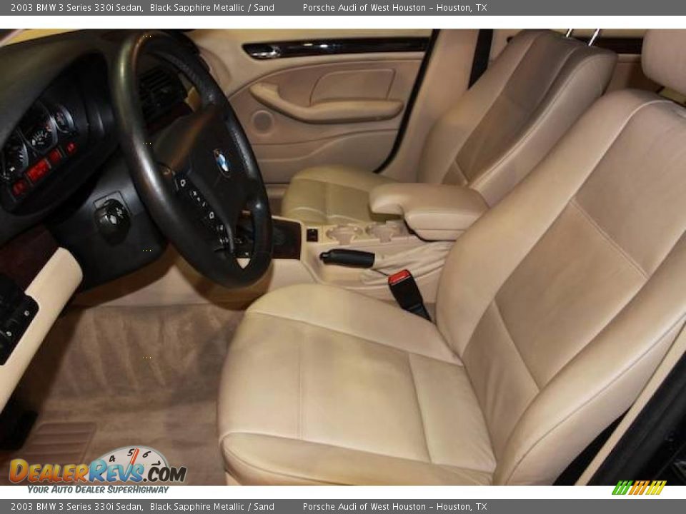 2003 BMW 3 Series 330i Sedan Black Sapphire Metallic / Sand Photo #23