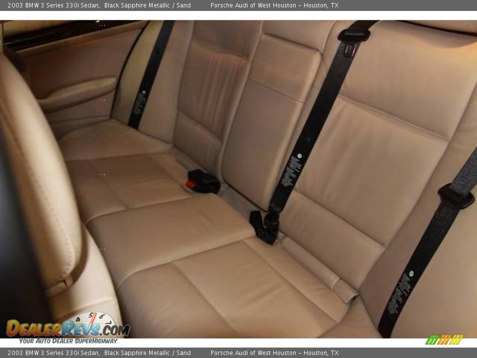 2003 BMW 3 Series 330i Sedan Black Sapphire Metallic / Sand Photo #25
