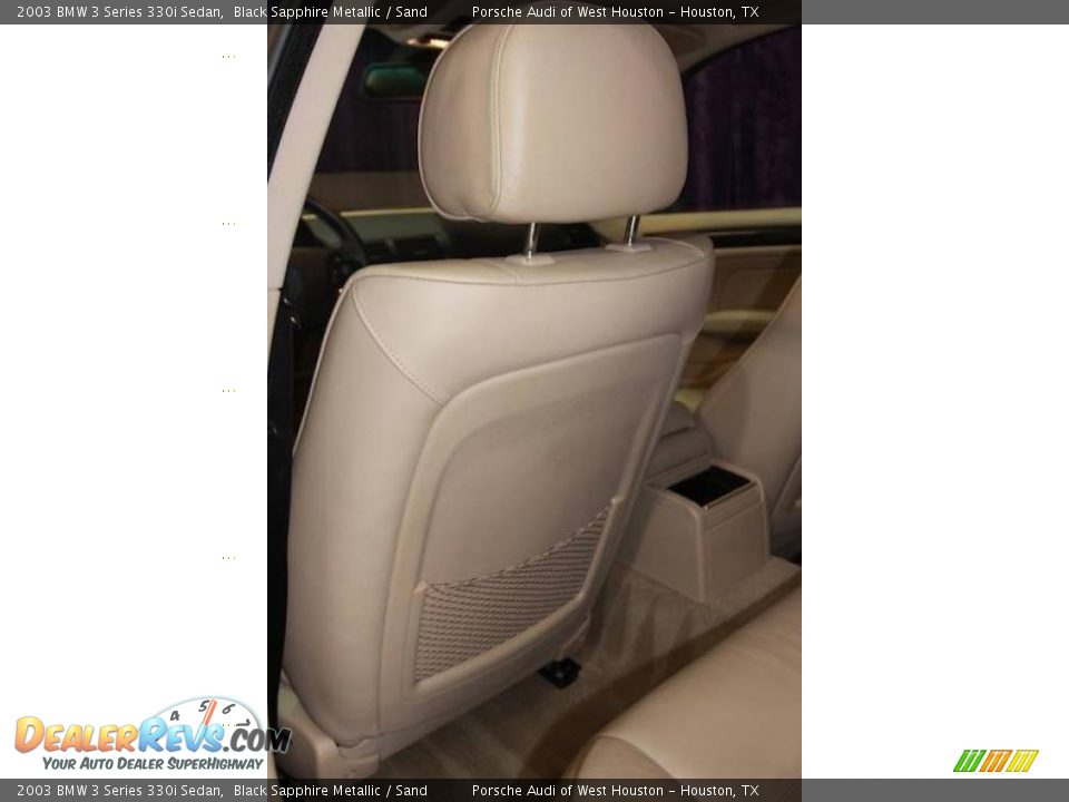 2003 BMW 3 Series 330i Sedan Black Sapphire Metallic / Sand Photo #27