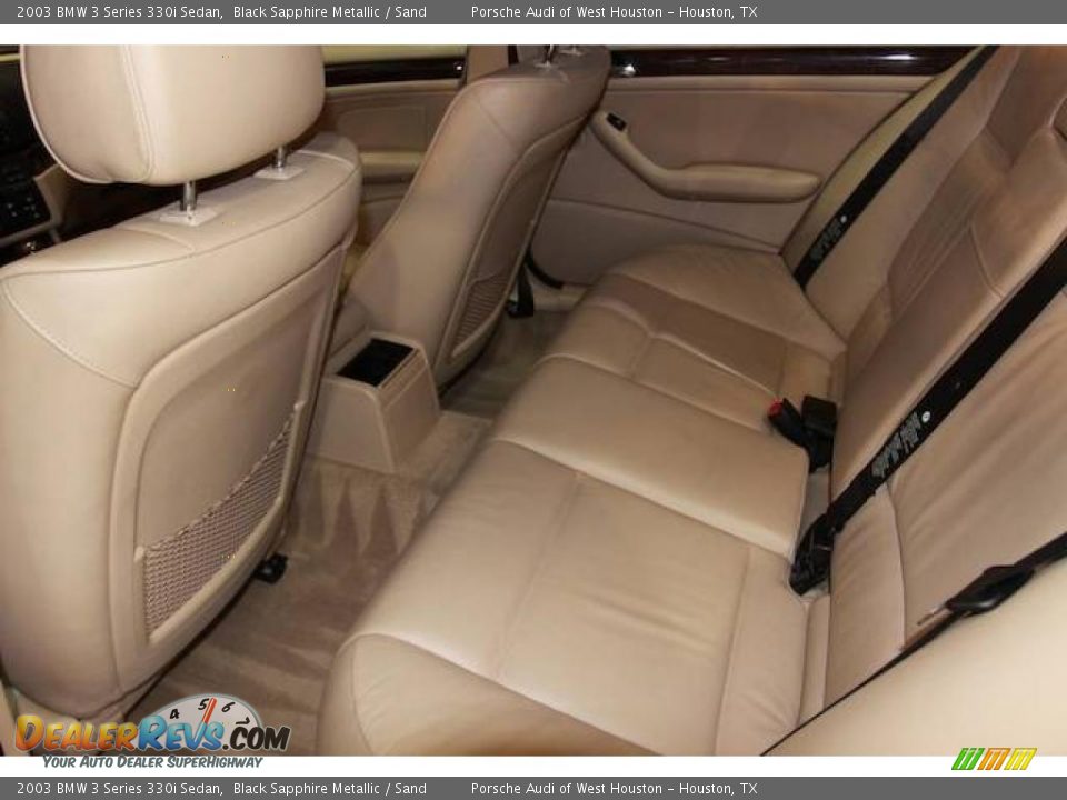 2003 BMW 3 Series 330i Sedan Black Sapphire Metallic / Sand Photo #28