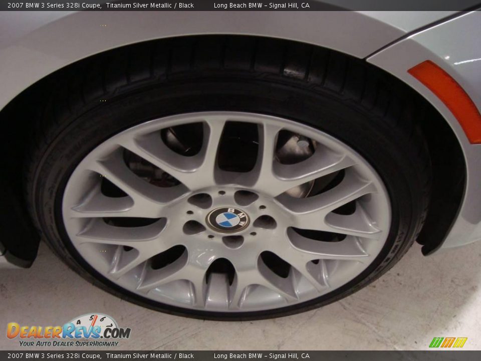 2007 BMW 3 Series 328i Coupe Titanium Silver Metallic / Black Photo #3