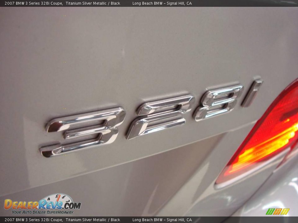 2007 BMW 3 Series 328i Coupe Titanium Silver Metallic / Black Photo #8
