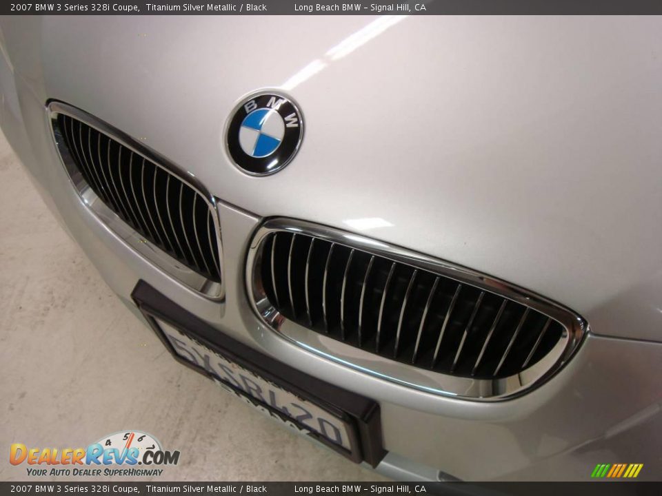 2007 BMW 3 Series 328i Coupe Titanium Silver Metallic / Black Photo #15