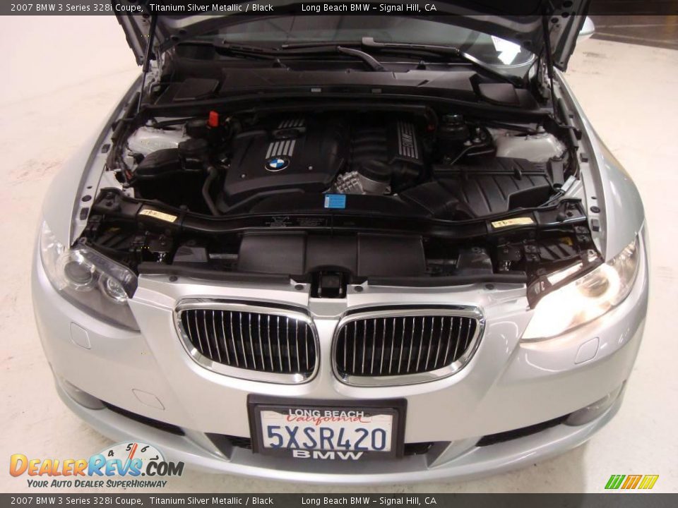 2007 BMW 3 Series 328i Coupe Titanium Silver Metallic / Black Photo #17