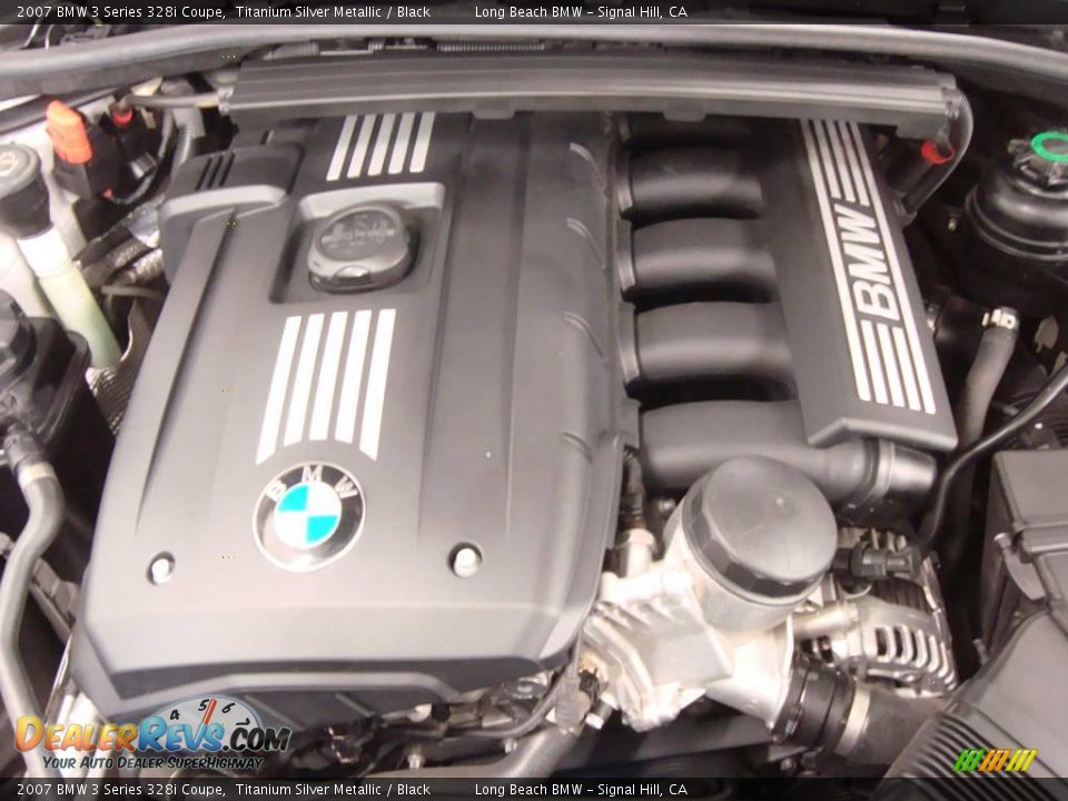 2007 BMW 3 Series 328i Coupe Titanium Silver Metallic / Black Photo #18