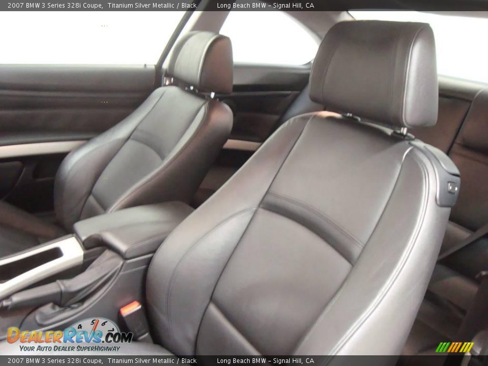 2007 BMW 3 Series 328i Coupe Titanium Silver Metallic / Black Photo #22