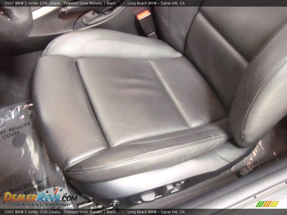2007 BMW 3 Series 328i Coupe Titanium Silver Metallic / Black Photo #23