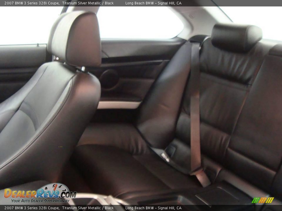 2007 BMW 3 Series 328i Coupe Titanium Silver Metallic / Black Photo #27