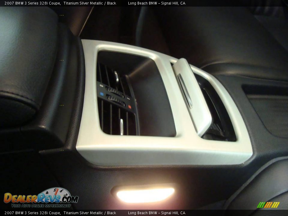 2007 BMW 3 Series 328i Coupe Titanium Silver Metallic / Black Photo #29