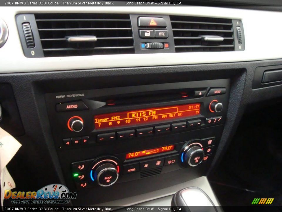 2007 BMW 3 Series 328i Coupe Titanium Silver Metallic / Black Photo #34