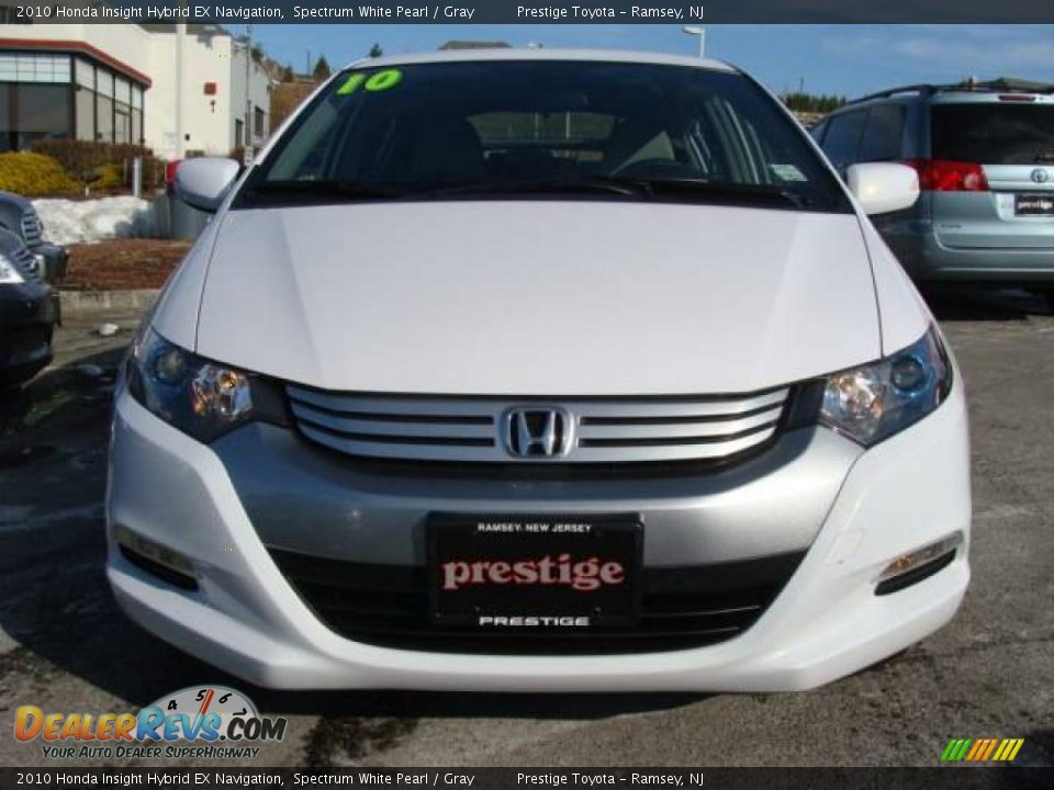 2010 Honda Insight Hybrid EX Navigation Spectrum White Pearl / Gray Photo #2