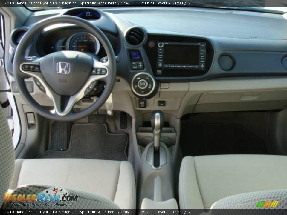2010 Honda Insight Hybrid EX Navigation Spectrum White Pearl / Gray Photo #9