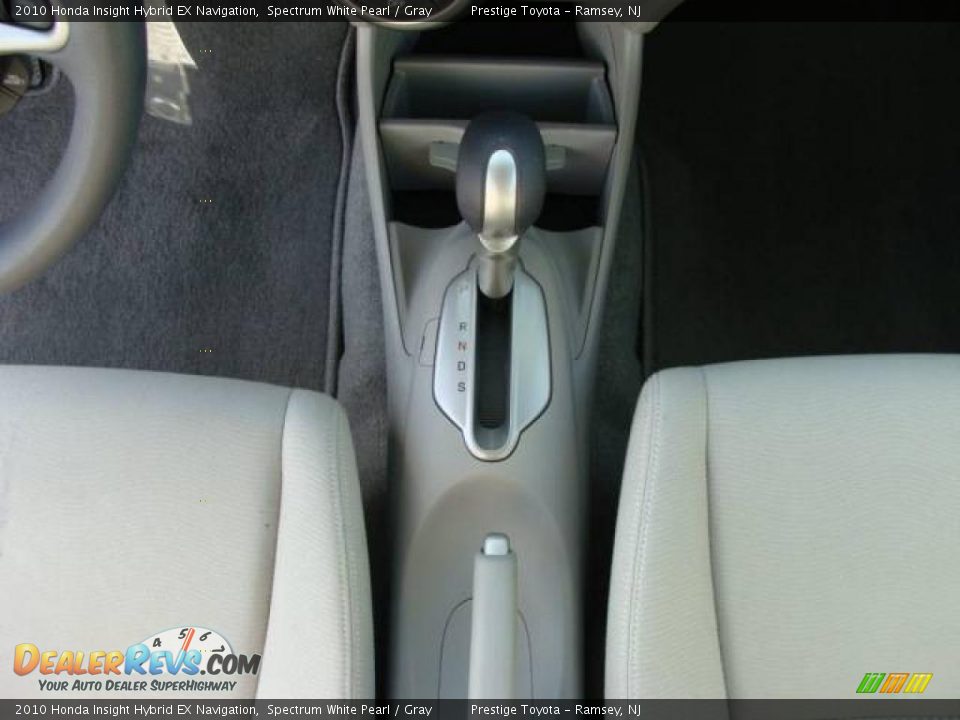 2010 Honda Insight Hybrid EX Navigation Spectrum White Pearl / Gray Photo #12