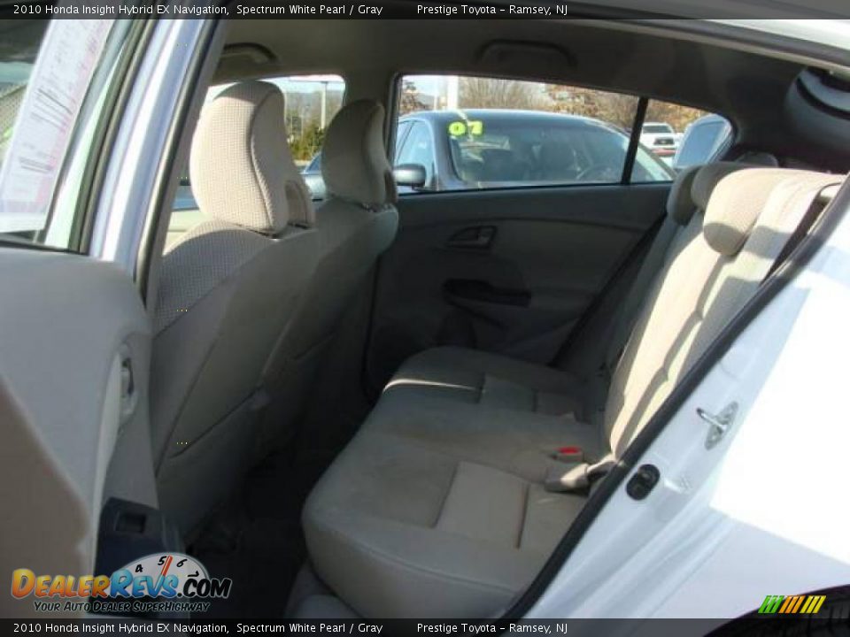 2010 Honda Insight Hybrid EX Navigation Spectrum White Pearl / Gray Photo #13