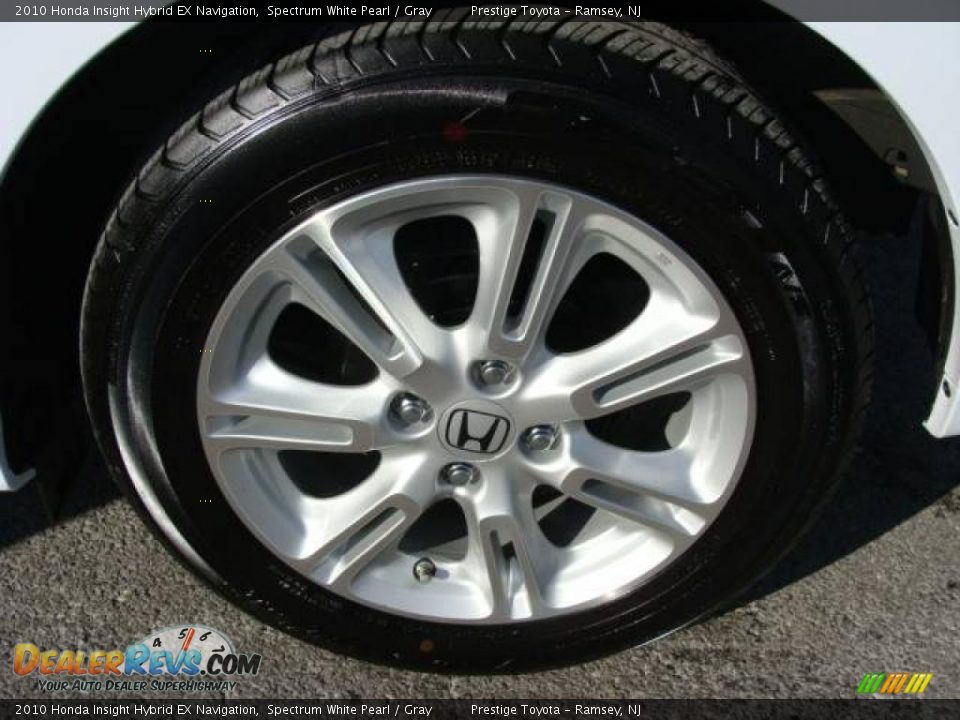 2010 Honda Insight Hybrid EX Navigation Spectrum White Pearl / Gray Photo #14
