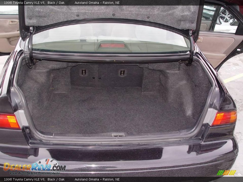 1998 Toyota Camry XLE V6 Black / Oak Photo #15
