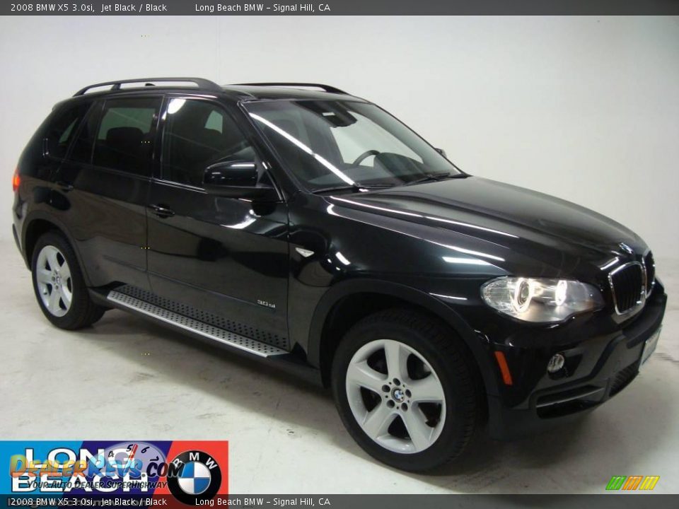 2008 BMW X5 3.0si Jet Black / Black Photo #1