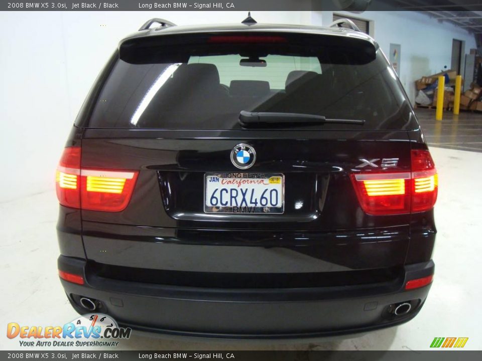 2008 BMW X5 3.0si Jet Black / Black Photo #6