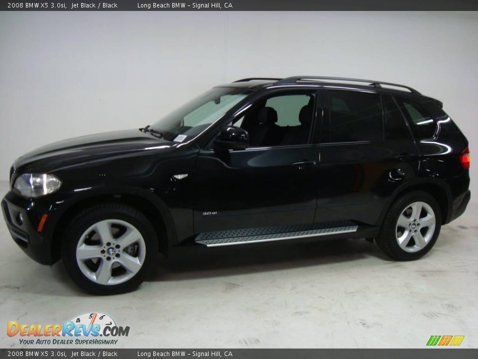 2008 BMW X5 3.0si Jet Black / Black Photo #14