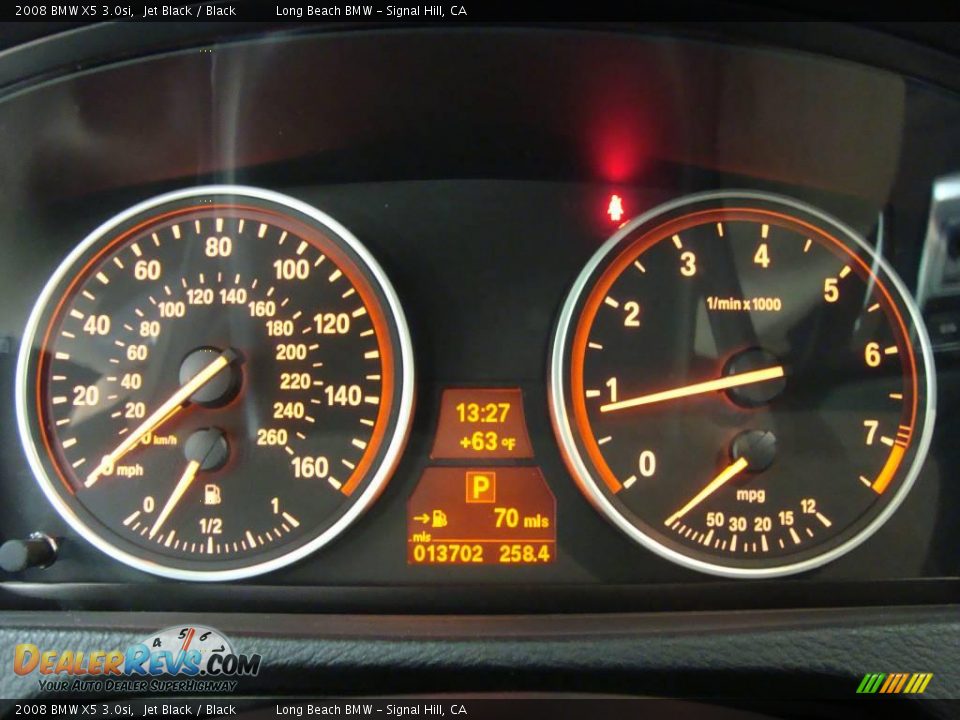 2008 BMW X5 3.0si Jet Black / Black Photo #35