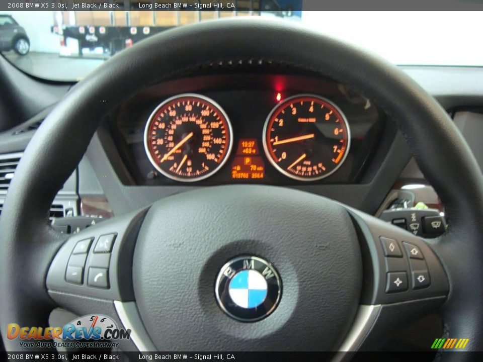 2008 BMW X5 3.0si Jet Black / Black Photo #36