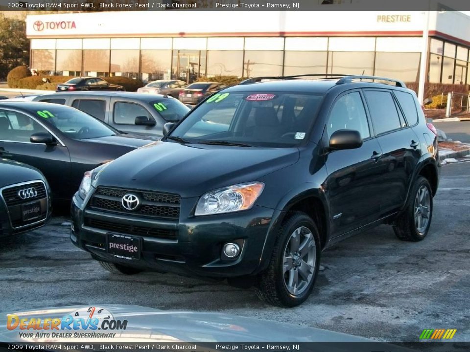 2009 Toyota RAV4 Sport 4WD Black Forest Pearl / Dark Charcoal Photo #1