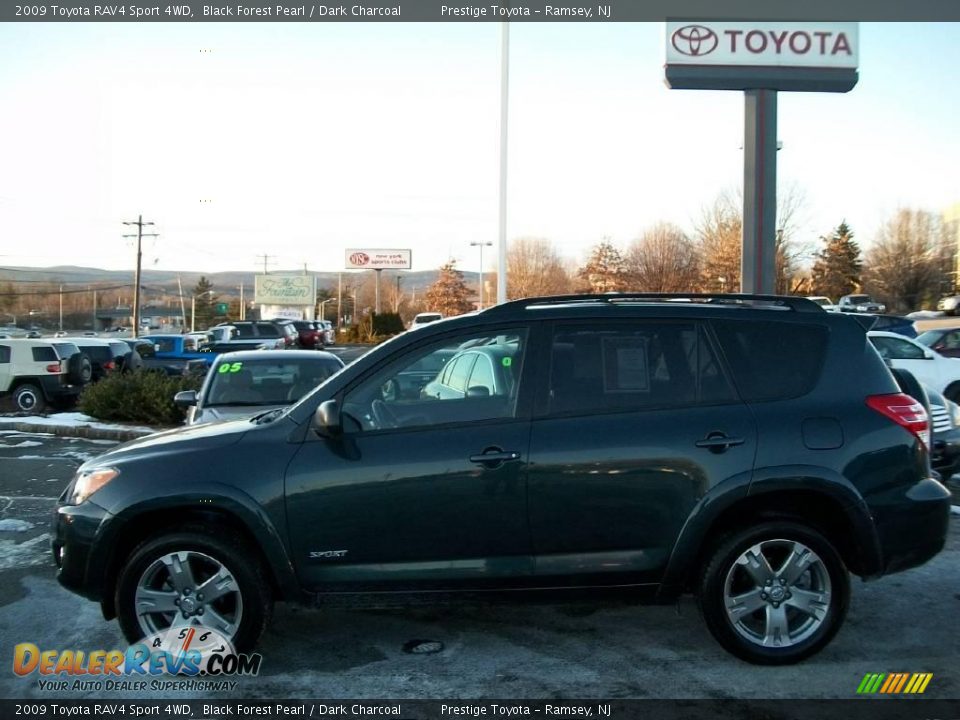 2009 Toyota RAV4 Sport 4WD Black Forest Pearl / Dark Charcoal Photo #3