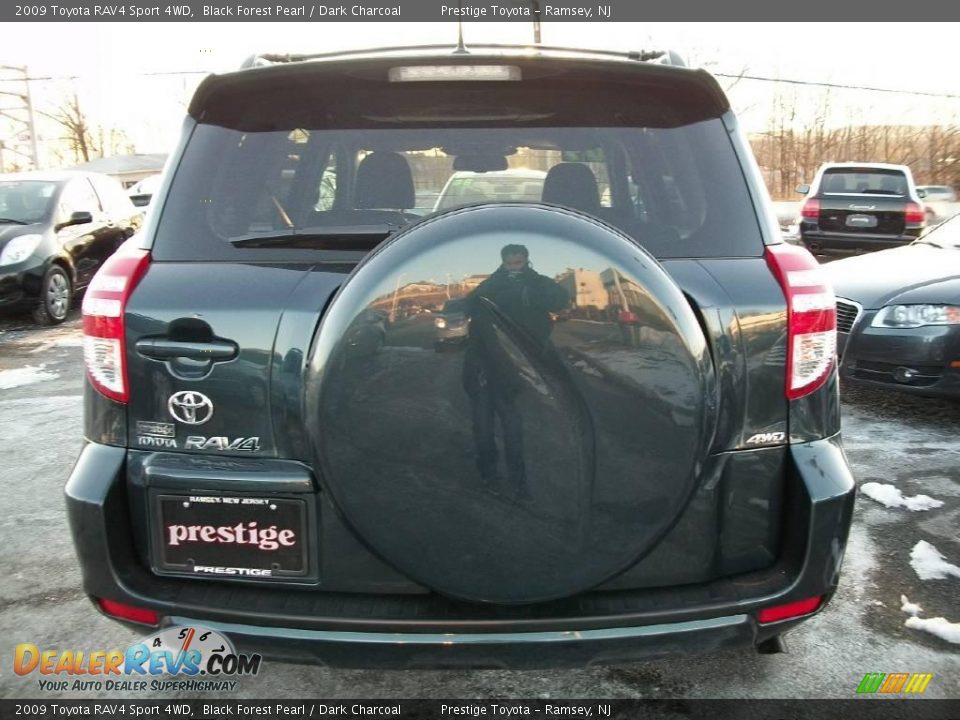 2009 Toyota RAV4 Sport 4WD Black Forest Pearl / Dark Charcoal Photo #5