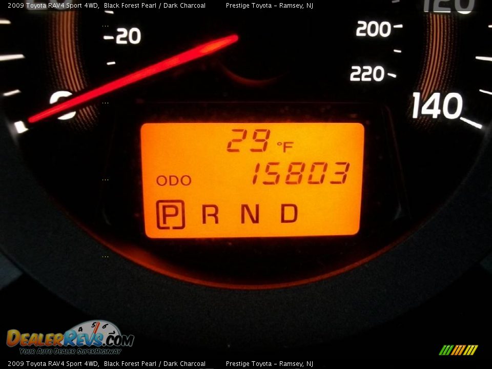 2009 Toyota RAV4 Sport 4WD Black Forest Pearl / Dark Charcoal Photo #11