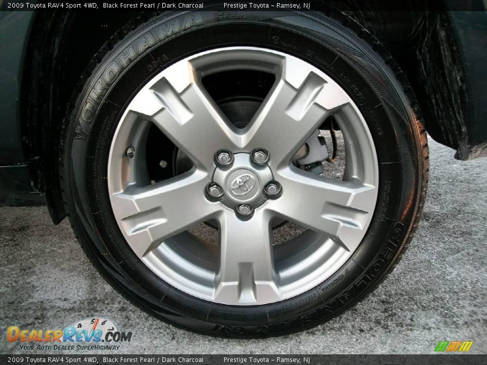 2009 Toyota RAV4 Sport 4WD Black Forest Pearl / Dark Charcoal Photo #14
