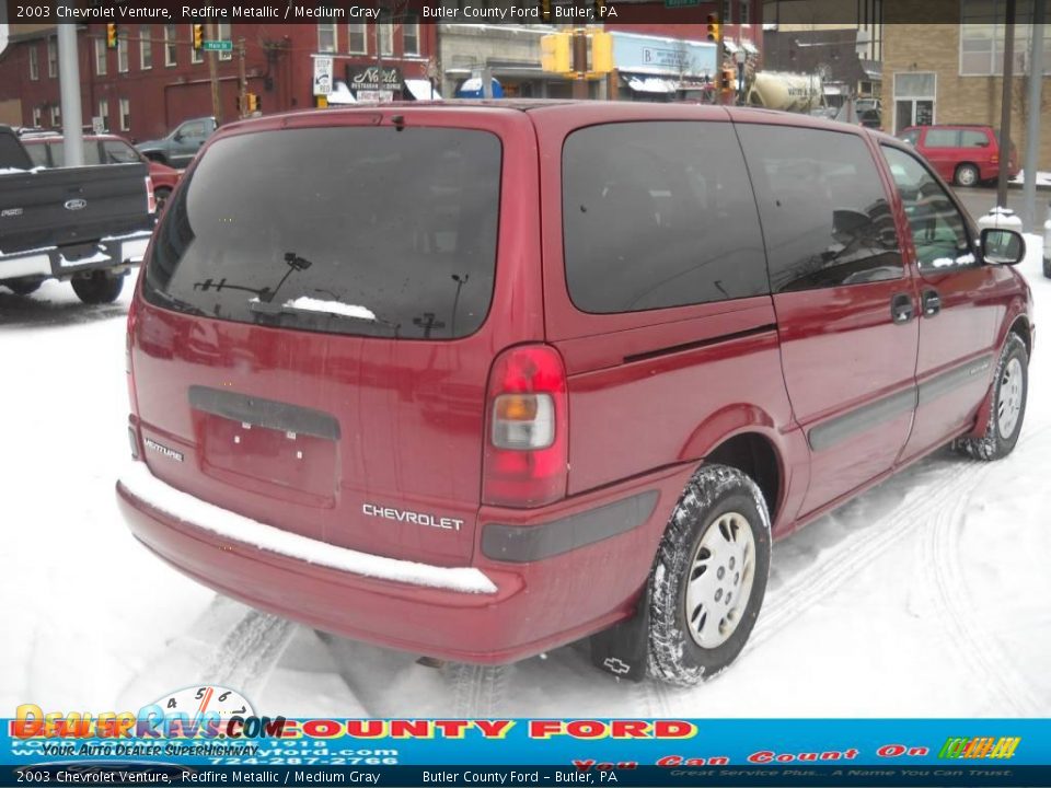 2003 Chevrolet Venture Redfire Metallic / Medium Gray Photo #2