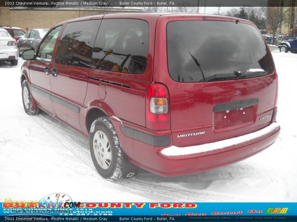 2003 Chevrolet Venture Redfire Metallic / Medium Gray Photo #4