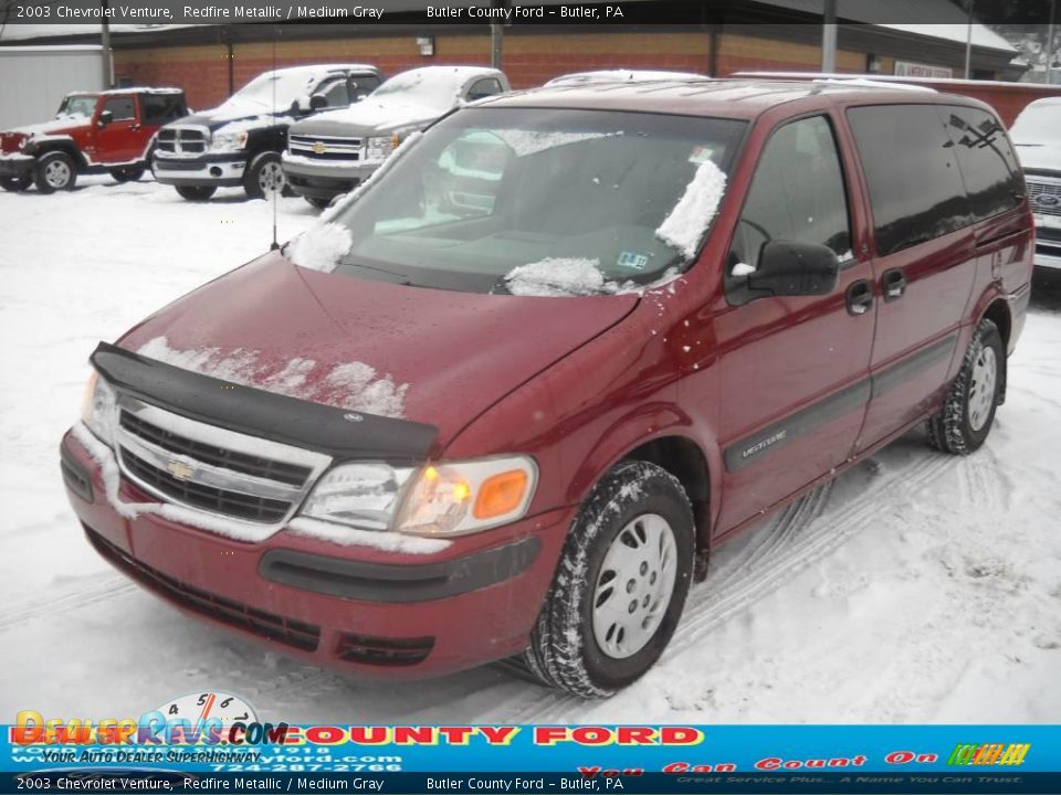 2003 Chevrolet Venture Redfire Metallic / Medium Gray Photo #18