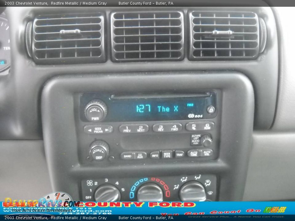 2003 Chevrolet Venture Redfire Metallic / Medium Gray Photo #22