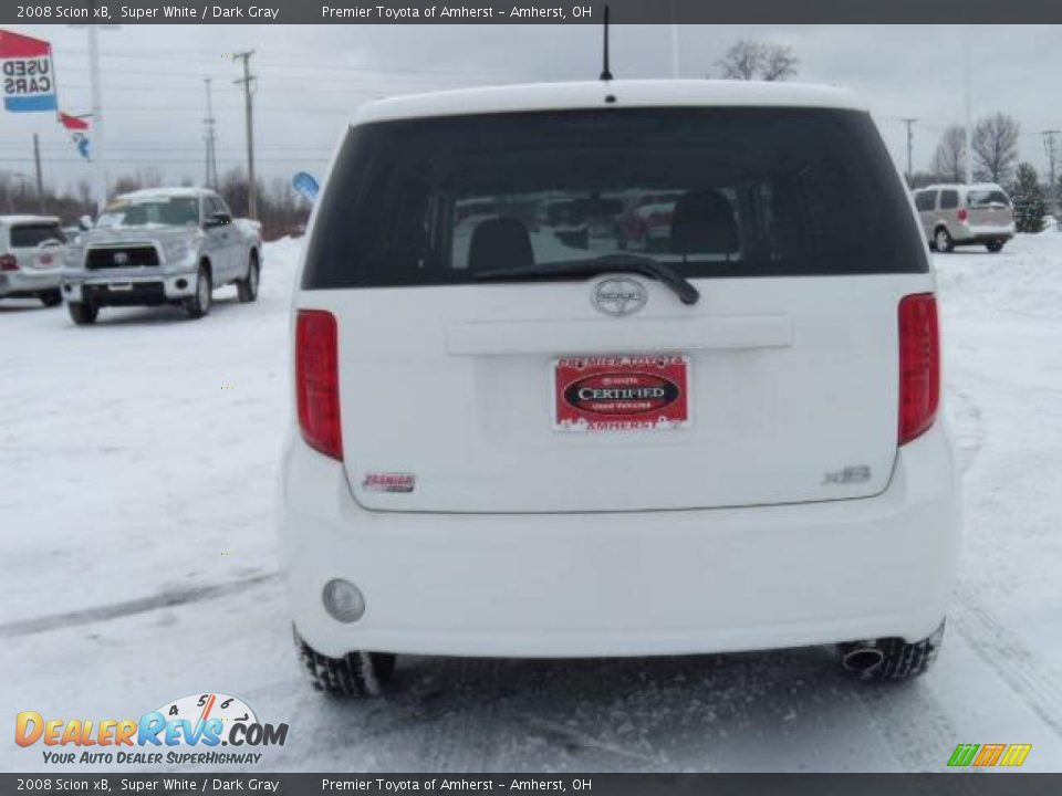 2008 Scion xB Super White / Dark Gray Photo #4