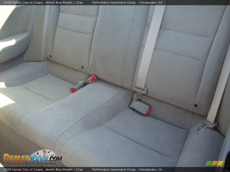 2006 Honda Civic LX Coupe Atomic Blue Metallic / Gray Photo #10