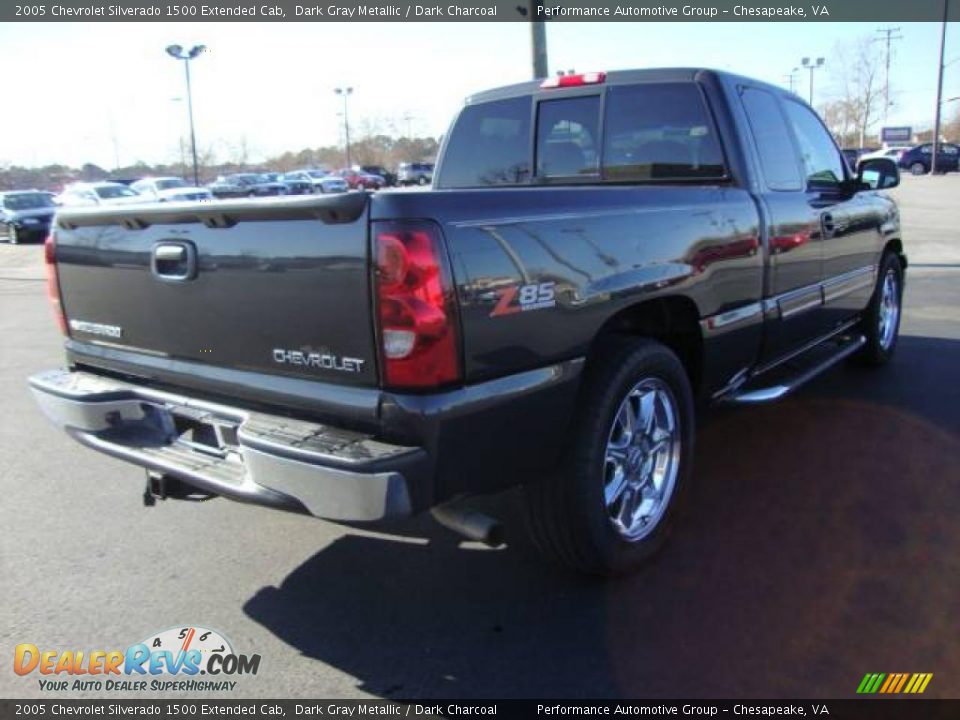2005 Chevrolet Silverado 1500 Extended Cab Dark Gray Metallic / Dark Charcoal Photo #6