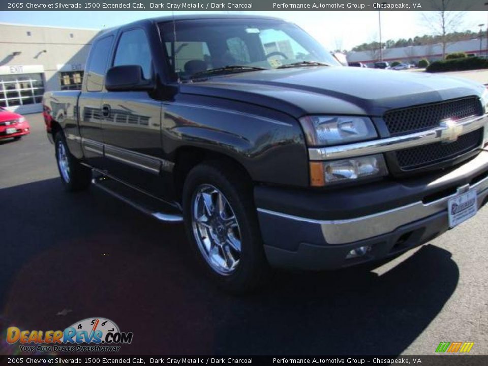 2005 Chevrolet Silverado 1500 Extended Cab Dark Gray Metallic / Dark Charcoal Photo #8