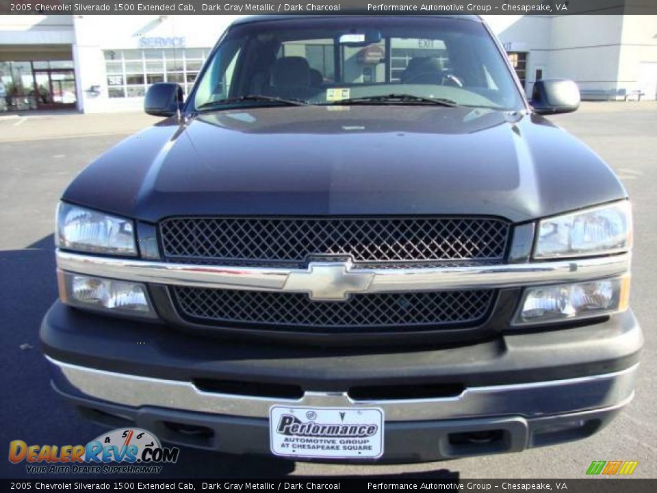 2005 Chevrolet Silverado 1500 Extended Cab Dark Gray Metallic / Dark Charcoal Photo #9