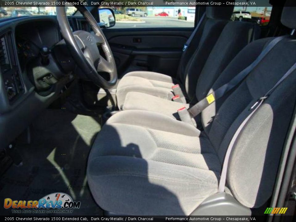 2005 Chevrolet Silverado 1500 Extended Cab Dark Gray Metallic / Dark Charcoal Photo #10