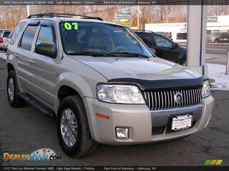2007 Mercury Mariner Premier 4WD Light Sage Metallic / Pebble Photo #2