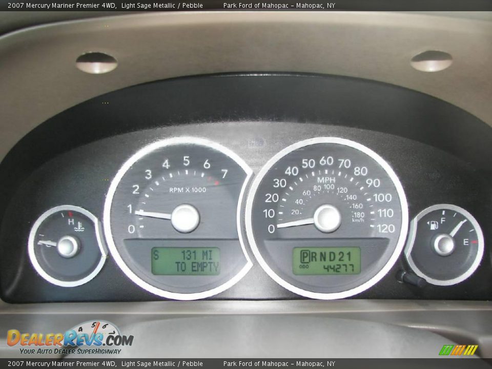 2007 Mercury Mariner Premier 4WD Light Sage Metallic / Pebble Photo #14